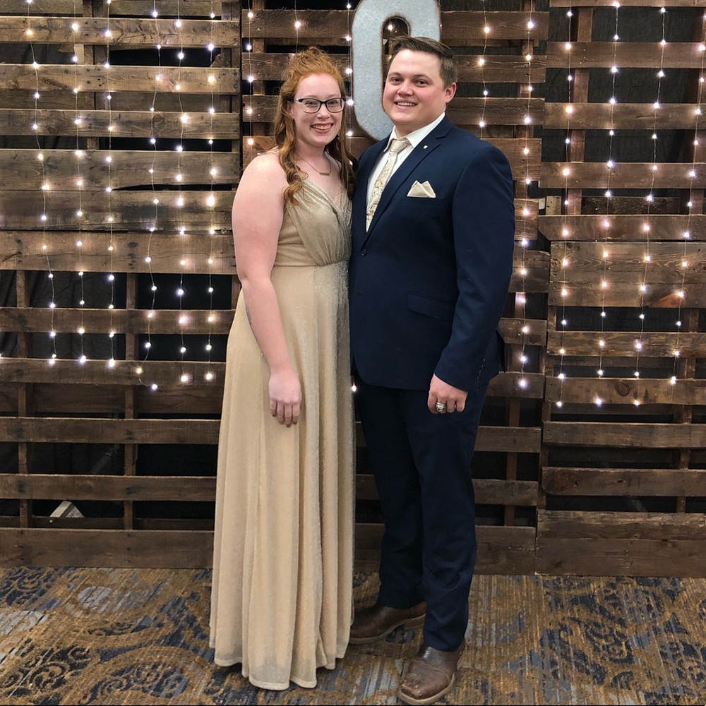 Gold dress